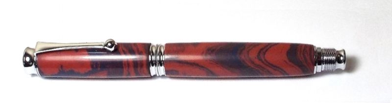 Blue & Red - ebonite rod